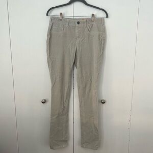 Pilcro Corduroy Skinny Jeans Serif Pull On Pants Womans 29 Straight Slim Beige